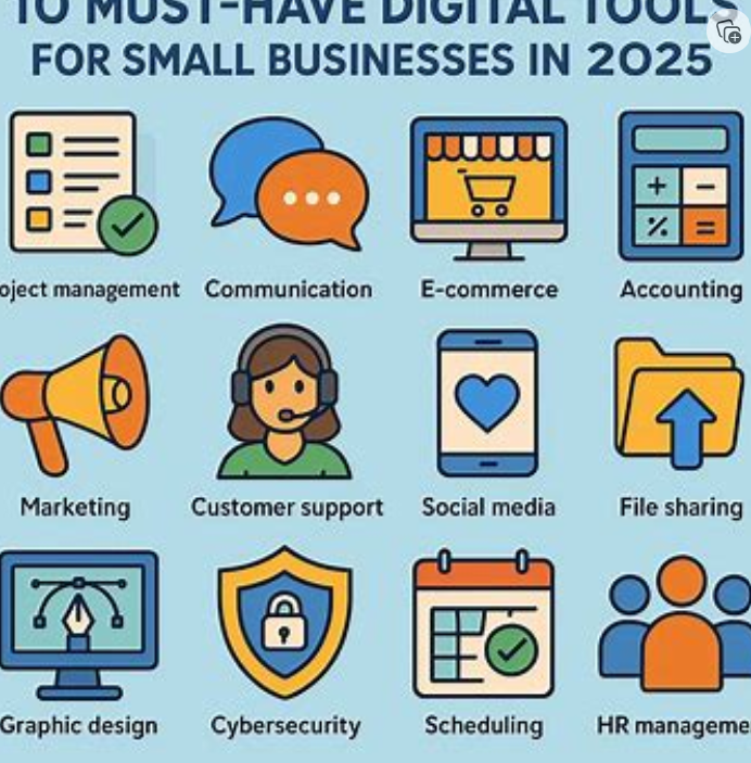 chas6d 10 Must-Have Digital Tools for Small Businesses in 2025